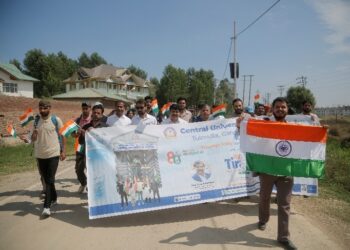 ‘Har GharTiranga’ campaign: CUKashmir holds, Tiranga Rally, Plantation Drive