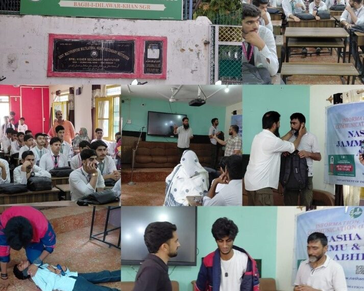 Cultural Unit Srinagar holds anti-drug awareness prog’s at GHSS Palapora, MPML HSS Bagh-i-Dilawar Khan