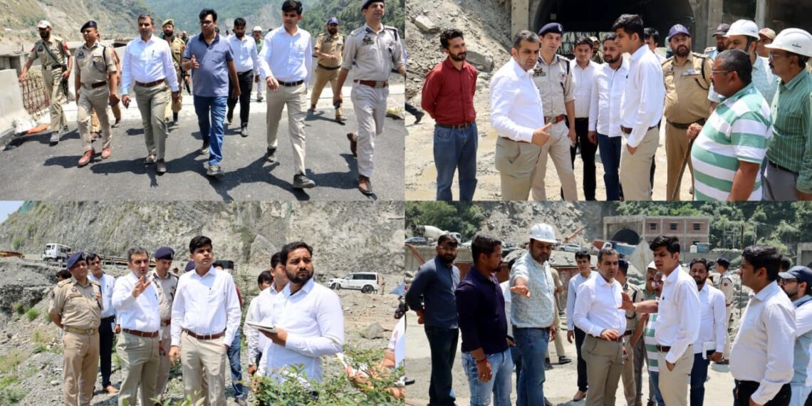 DC Ramban inspects progress of work on NH-44, Reviews Yatra & Monsoon preparedness
