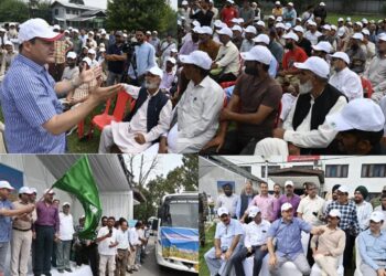 Javid Dar flags off 250 farmers for training at CITH