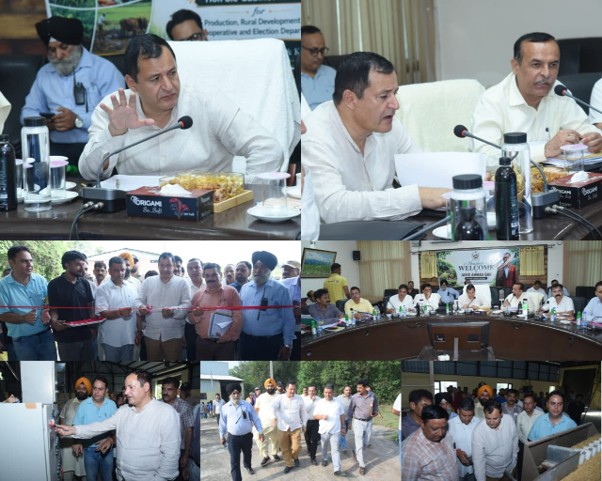 Javid Dar inaugurated Seed Separation, Processing unit at Chinor farm