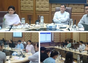 Javid Dar reviews progress on irrigation Khuls, MGNREGA works