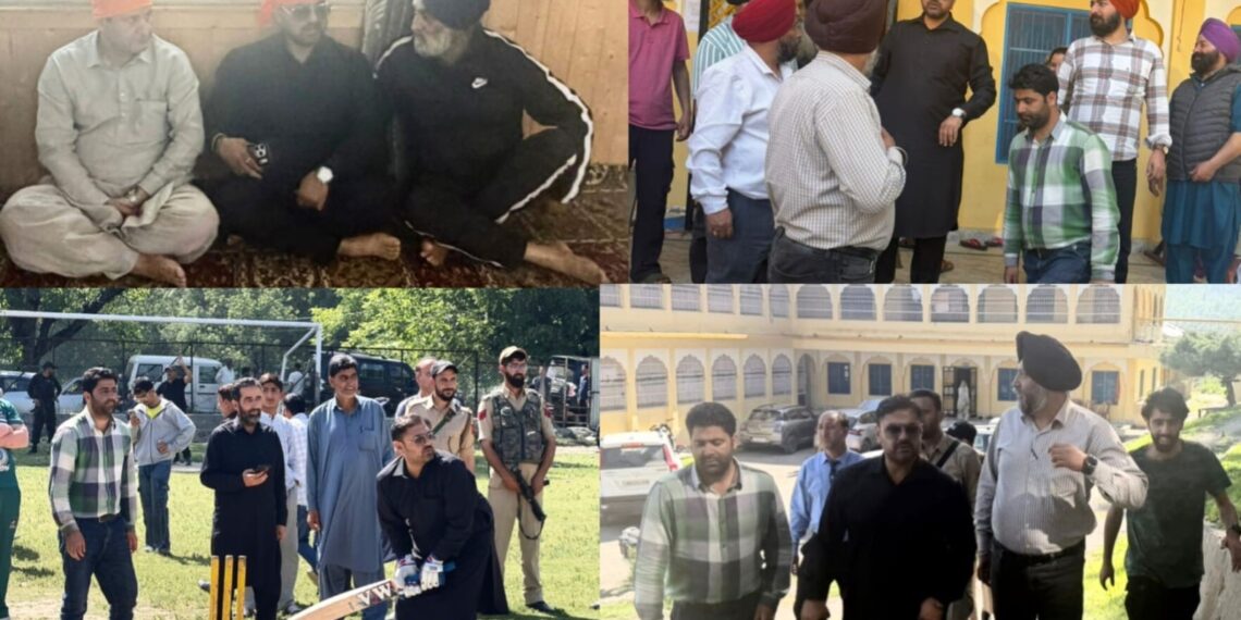 Javid Dar, Satish Sharma tour North Kashmir, review sports infra, dev works