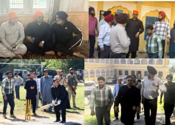 Javid Dar, Satish Sharma tour North Kashmir, review sports infra, dev works