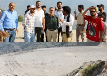 DC inspects ongoing works at Mini Sports Stadium Beerbagh –Doda; Calls for timely completion