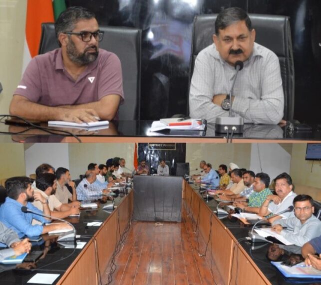 DC reviews progress of Agriculture, Allied Sector Schemes in Poonch Distt
