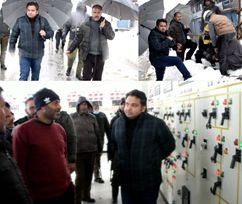 DC tours Anantnag town, major Receiving Stations