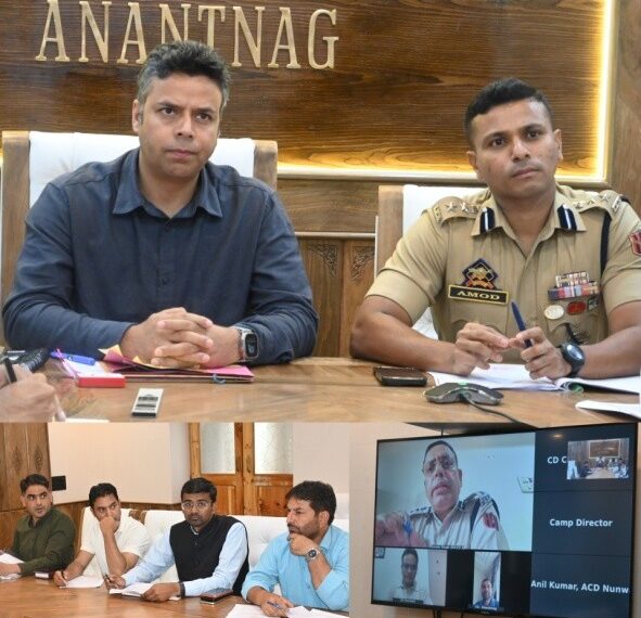 DC Anantnag Reviews Progress of PMAY Housing Schemes K H