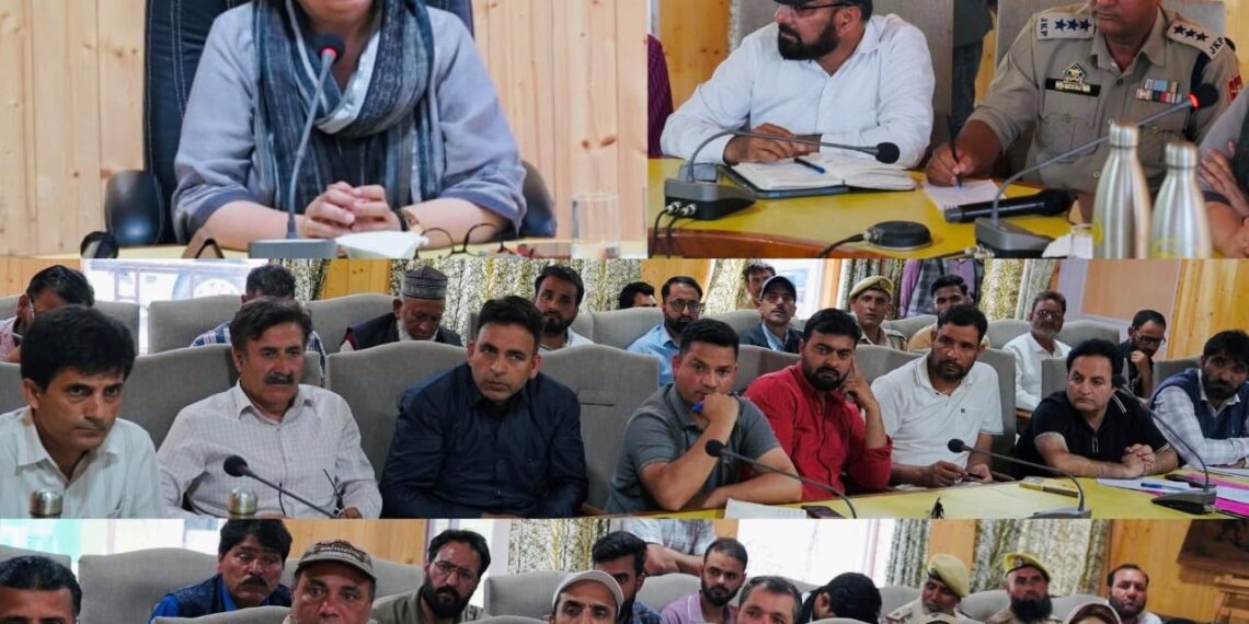 DC Bandipora reviews developmental works, Public Issues in Gurez