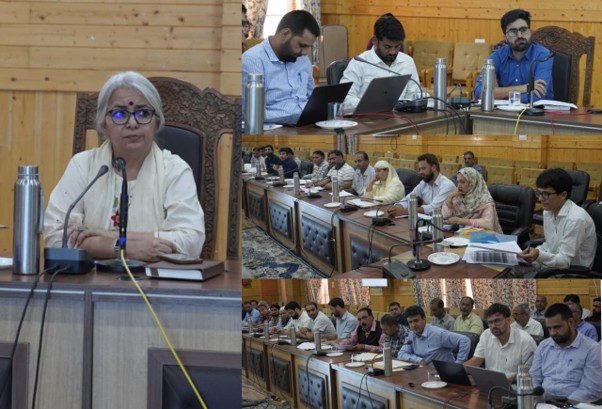 DC Bandipora reviews functioning of RDD, reviews progress of Development Works