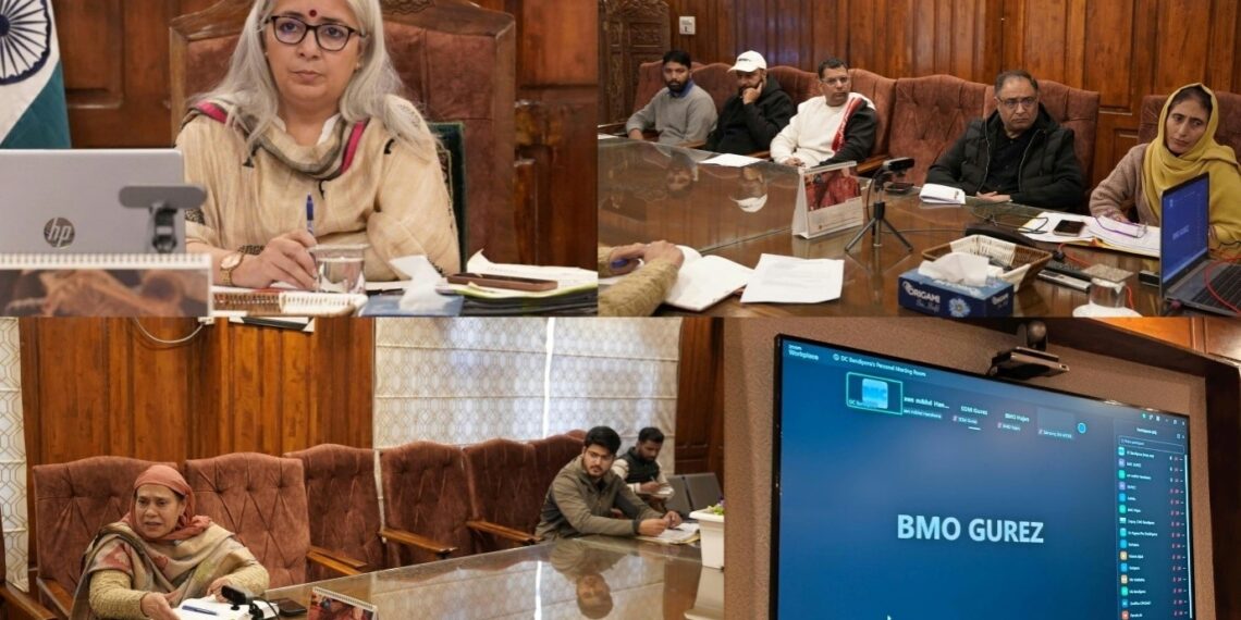 DC Bandipora reviews Winter Preparedness of Power, Health Deptts