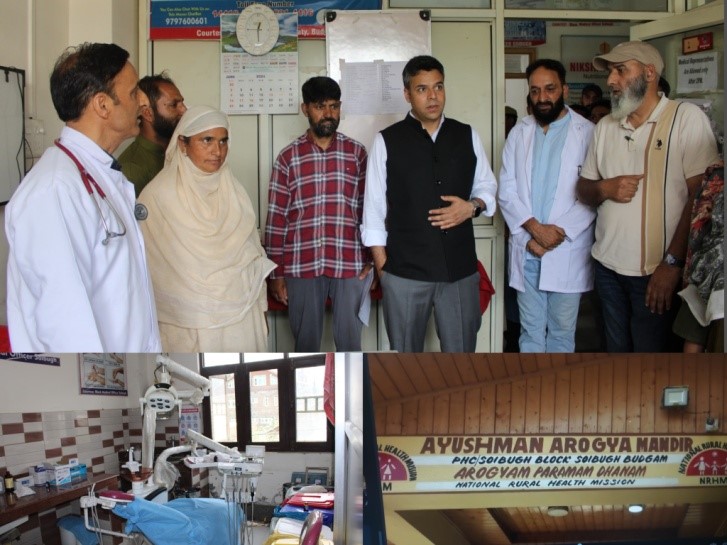 DC B’gam visits PHC Soibugh, assess Healthcare Services & infra