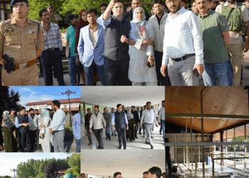 DC Budgam visits Railway Station Nowgam, reviews preparedness for Amarnath Yatra