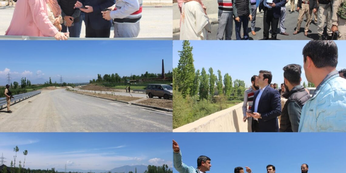 DC Budgam takes on-site stock of Ring Road Dev Project in Distt