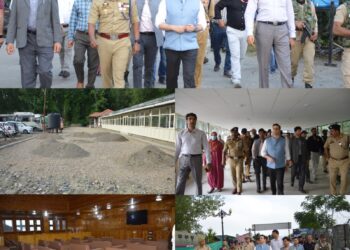 DC Budgam, SSP Srinagar visit Nowgam Railway Station