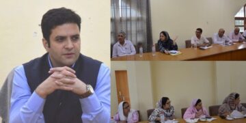 DC Budgam reviews parcel train service operation for apple transportation