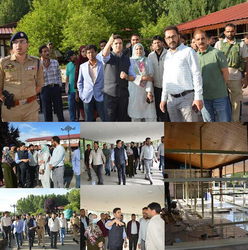DC Budgam visits Railway Station Nowgam, reviews preparedness for Amarnath Yatra