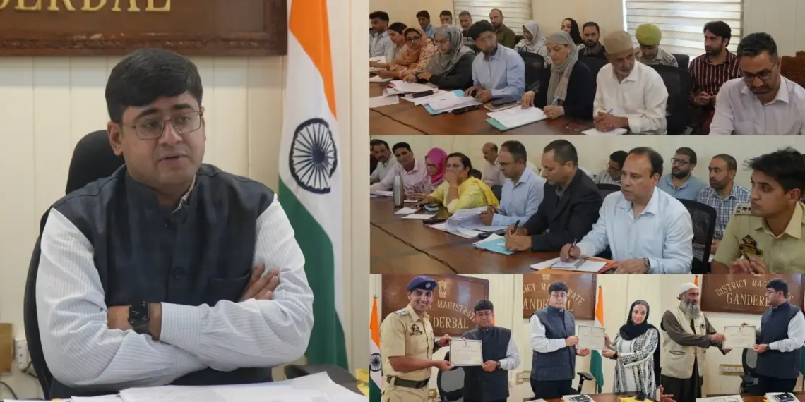 DC Ganderbal chairs District Level NCORD Committee Meeting