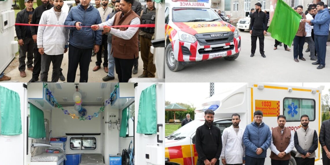 DC G’bal flags-off Ambulance dedicated by NHAI