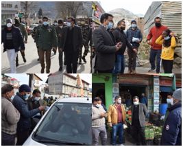 DC inspects implementation of Covid restrictions in Doda Township