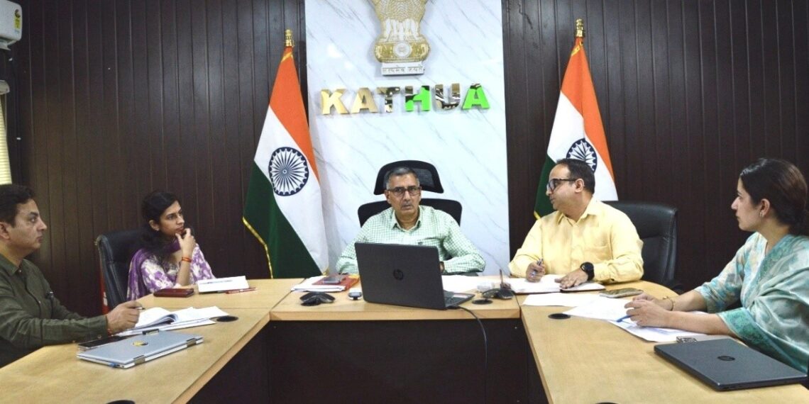 DC Kathua chairs review meeting of revenue officers on Digitized Jamabandi-2026, Water Census and other assignments