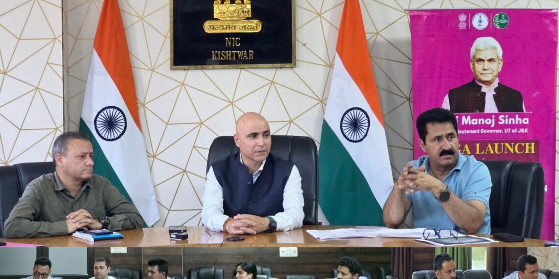 DC Kishtwar reviews implementation of Jal Shakti Abhiyan: Catch the Rain 3.0