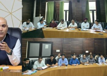 DC Kishtwar reviews progress of LADP, CSR and R&R works of Hydroelectric Projects