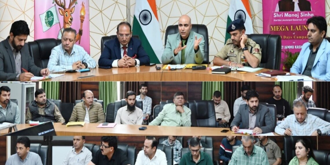 DC Kishtwar emphasizes coordinated efforts for drug-free district