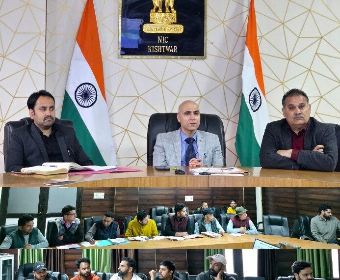 DC Kishtwar reviews progress of DWSM, JJM & SBM-G initiatives