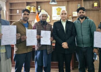 DC Kishtwar gives away Community Forest Rights Certificates to 86 Tribal Members