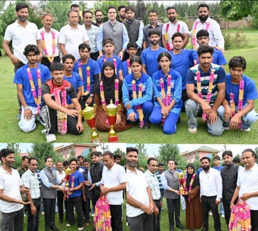 DC Kulgam felicitates champions of divisional level Kabaddi competition