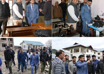 DC Kulgam visits EMRS Tangmarg; Reviews progress on Hostel, Principal’s Residence
