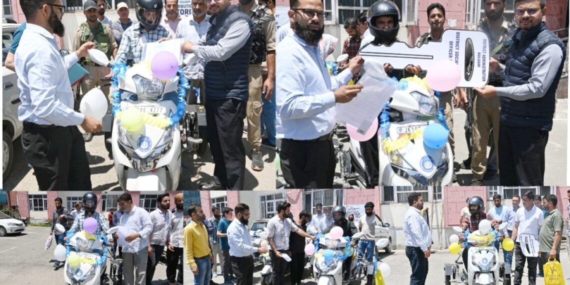DC Kulgam distributes Motorized Tricycles among Persons with Disabilities