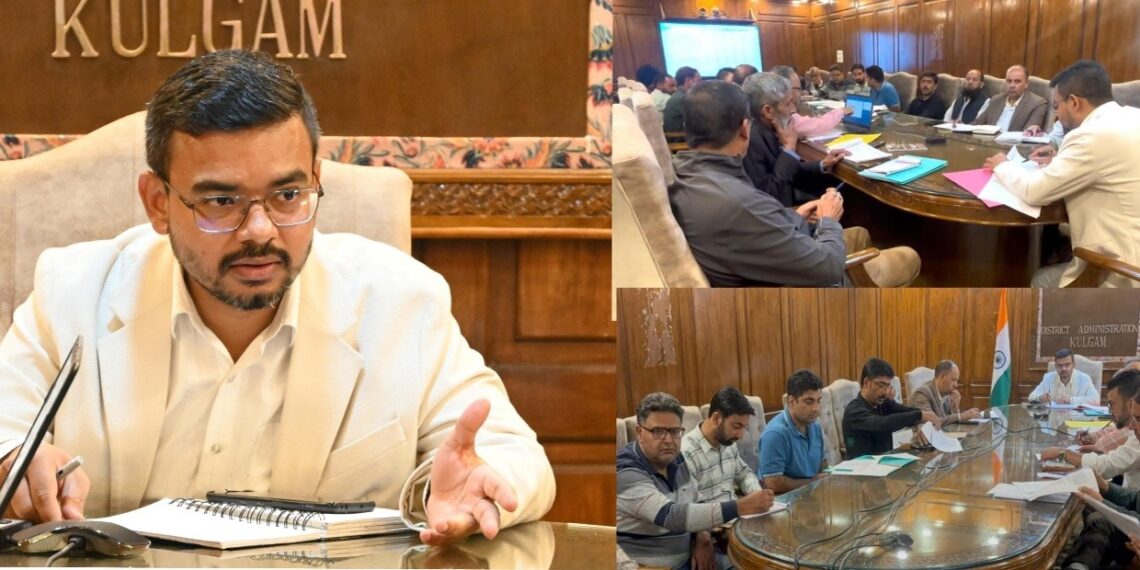 DC Kulgam reviews progress of HADP, JKCIP in district
