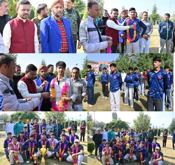 DC Kulgam felicitates U-14 UT-level cricket champions