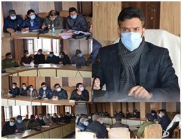 DC Kulgam reviews status of Covid-19, Stresses on aggressive testing, vaccination; implementation of CAB