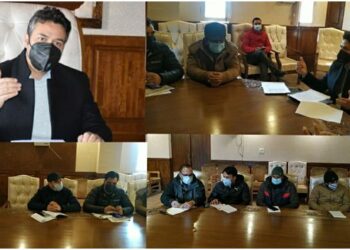 DC takes stock of pace/ progress on new Conference Hall at Mini-Sectt Kulgam