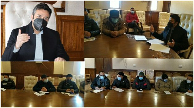 DC takes stock of pace/ progress on new Conference Hall at Mini-Sectt Kulgam