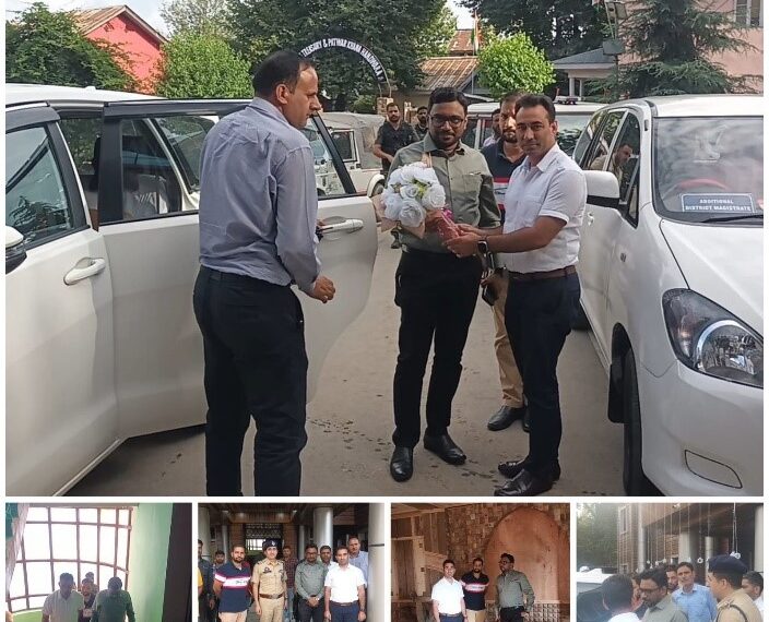 DC Kupwara Shrikant Balasaheb Suse visits Handwara