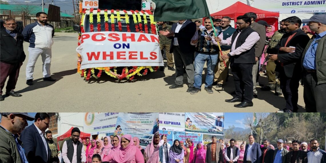 DC Kupwara flags off ‘Poshan on Wheels’ Campaign, distributes Vidyarambh Certificates