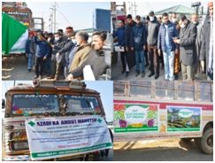 DC Kupwara flags-off 50 farmers for 3 months training