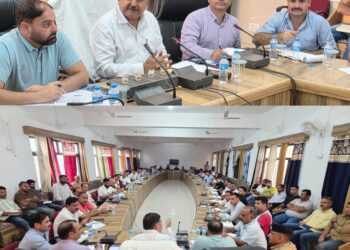 DC Poonch reviews restoration works,  damage assessment in flash-flood affected areas of Surankote