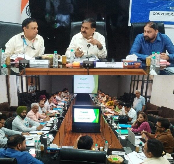 DC Poonch reviews performance of banks, Implementation of Govt schemes in DLRC meeting
