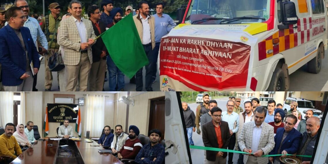 DC Ramban launches 100-day TB Mukt Bharat Abhiyaan, flags off Mobile Screening Van