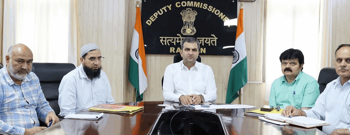 DC Ramban Evaluates Progress of Ongoing Road Projects and Directs Strict Maintenance