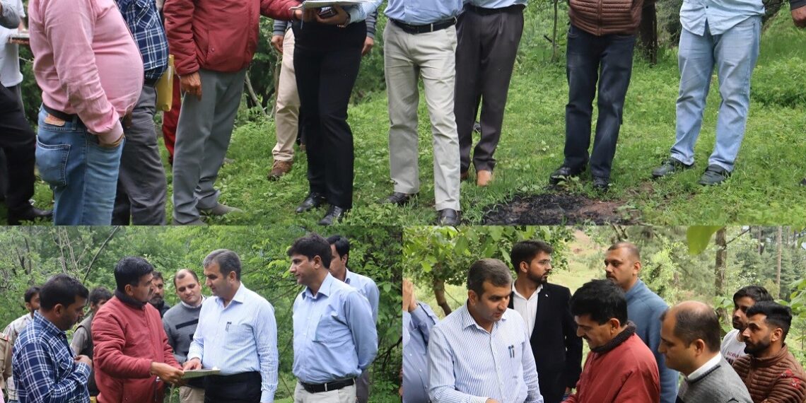 DC Ramban inspects proposed sites for Degree College, Reviews progress on key infrastructure projects