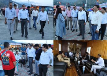 DC Ramban reviews AMARNATH YATRA-2026 arrangements at Lamber Yatra Camp, Yatri Niwas Chanderkote