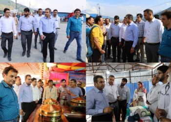 DC Ramban reviews arrangements at Lamber Yatra Camp