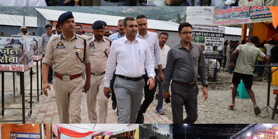 DC Ramban conducts late-night inspection of Amarnath Yatra arrangements at Lamber, Chanderkote Yatra Camps