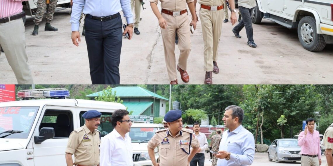 DC Ramban visits NH-44, inspects restoration work at Nashri, other locations